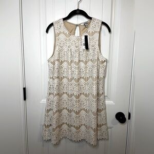 NWT Natural & Creme Lace Dress by Speechless